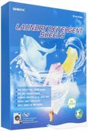 🌱 senboya laundry detergent sheets - unscented with fresh linen fragrance - safe for sensitive skin, all ages - eco-friendly, biodegradable - efficient decontamination - easy dissolve - perfect for home, dorm, travel, camping & hand-washing (1 pack of 60 sheets) logo