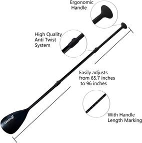 img 3 attached to 🥚 EGGORY Adjustable Ultra-Light Paddle: Stable 4-Piece SUP and Kayak Paddle