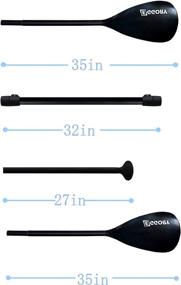 img 1 attached to 🥚 EGGORY Adjustable Ultra-Light Paddle: Stable 4-Piece SUP and Kayak Paddle