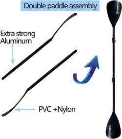 img 2 attached to 🥚 EGGORY Adjustable Ultra-Light Paddle: Stable 4-Piece SUP and Kayak Paddle