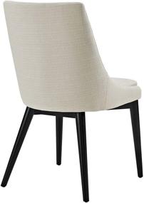 img 1 attached to 🪑 Modway Viscount Mid-Century Modern Beige Fabric Kitchen Dining Chair
