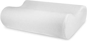 img 4 attached to 😴 Enhance Your Sleep Quality with SensorPEDIC Classic Contour Memory Foam Bed Pillow - Standard, White