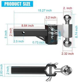 img 1 attached to Sulythw Receiver 10000Lbs Position Adjustable RV Parts & Accessories