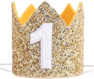 👑 wowoo glitter crown for 1st birthday - a must-have birthday girl gift! logo