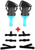 upgrade your nisan: zhparty windshield washer hood nozzle sprayer kit for 2009-16 frontier, 2009-12 pathfinder, 2009-15 xterra - oem replacement # 28932-zl00a logo