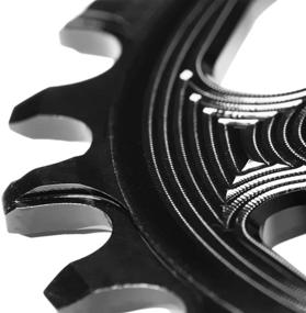 img 1 attached to 🔗 Boost148 Direct Mount Traction Chainring - ABSOLUTE BLACK Black/3mm Offset, 30t