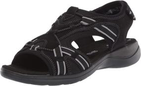 img 4 attached to Comfort and Style Combined: Clarks Women's Saylie Loop Sport Sandal