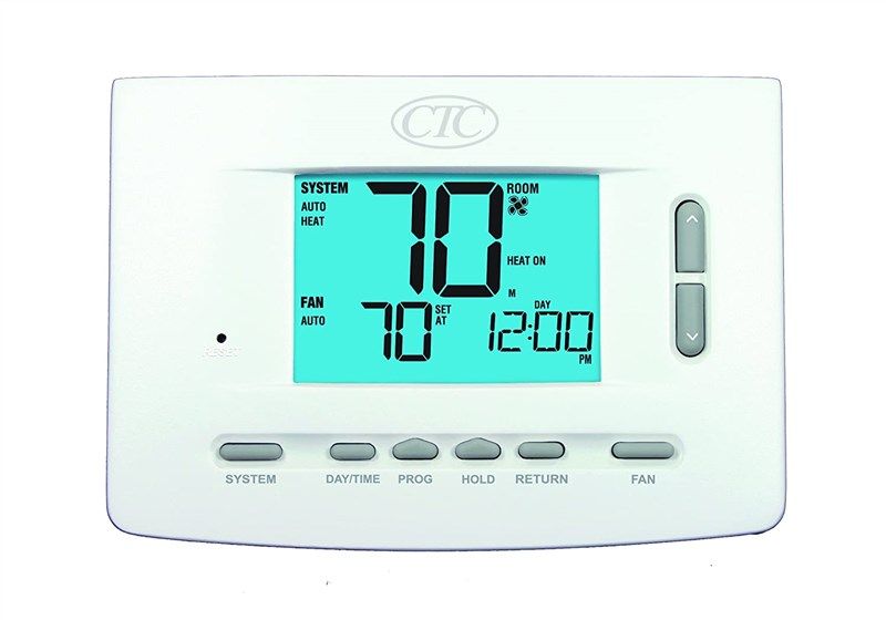 71157p thermostat programmable systems display 로고