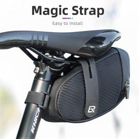 img 1 attached to ROCKBROS Bicycle Saddle Bag - Under Seat Bike Bag - Strap-on Cycling Wedge Pack - Mountain Road Bike Seat Storage Bag, 0.75L