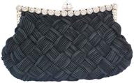 👛 elegant rhinestone bridesmaid handbags & wallets by chicastic: stunning pleated braided designs logo