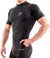 💪 mava sports men's compression short sleeve shirt: ultimate baselayer for intense gym workouts logo