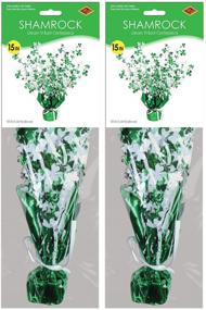 img 3 attached to 🍀 Captivating Beistle Shamrock Centerpiece in Green and White: A stunning decorative focal point