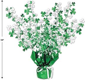 img 2 attached to 🍀 Captivating Beistle Shamrock Centerpiece in Green and White: A stunning decorative focal point