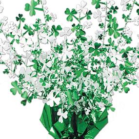 img 1 attached to 🍀 Captivating Beistle Shamrock Centerpiece in Green and White: A stunning decorative focal point