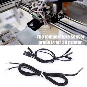 img 2 attached to 🌡️ PT1000-550BW Temperature Sensor Probe: High-Temp Resistance with Convenient 3D Printer Connection