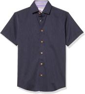 isaac mizrahi boy's classic button shirt - boys' clothing and tops: tees & shirts logo