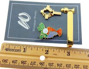 img 1 attached to 🙏 First Communion Boys Tie Clip and Chalice Pin Accessory Pack by Westmon Works: Complete Set for a Memorable Day