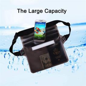 img 1 attached to 🌊 XGiGiX Dry Bags Waterproof Pouch- 3 Packs: Ultimate Protection for Phone and Valuables for Fishing, Beach, Swimming, Diving, Snorkeling, Boating, Water Parks.