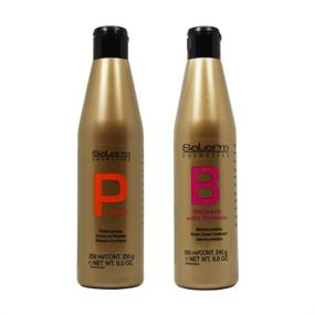 img 1 attached to Salerm Protein Shampoo & Balsam Conditioner 250ml Duo Set: Restorative Hair Care Combo