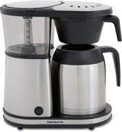 bonavita connoisseur bv1901ts: premium 8-cup one-touch stainless steel coffee maker with thermal carafe and hanging filter basket logo