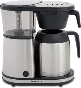 img 4 attached to Bonavita Connoisseur BV1901TS: Premium 8-Cup One-Touch Stainless Steel Coffee Maker with Thermal Carafe and Hanging Filter Basket