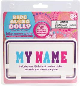 img 3 attached to Personalized Kids' Bicycle License Plate - Create Your Own Bike Name Plate with Over 150 Letter and Number Stickers - Ride Along Dolly