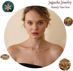 img 1 attached to 🎁 Jagucho Sterling Silver/Rose Gold Plated Dainty Chain Necklace with Y Pendant - Fashion Jewelry for Women and Teen Girls, Perfect Gift!