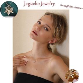 img 2 attached to 🎁 Jagucho Sterling Silver/Rose Gold Plated Dainty Chain Necklace with Y Pendant - Fashion Jewelry for Women and Teen Girls, Perfect Gift!