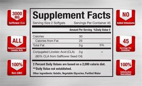 img 2 attached to 🔥 CLA 3000 - Maximizing Metabolism and Weight Loss with CLA Safflower Oil: Premium Strength Conjugated Linoleic Acid, Stimulant-Free, Non-GMO - 90 Softgels