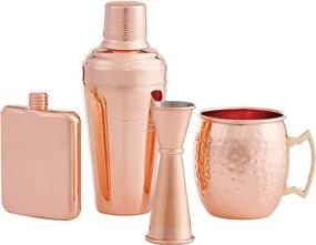 img 1 attached to 🥤 HIC 6 oz Copper Plated Stainless Steel Tumbler, 7.5 x 4.8 Inches