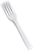 maryland plastic forks, white (pack of 50) - p2501: durable and convenient disposable cutlery logo