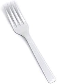 img 2 attached to Maryland Plastic Forks, White (Pack of 50) - P2501: Durable and Convenient Disposable Cutlery