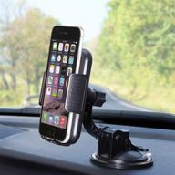 📱 bestrix phone car holder for dash & windshield - dashboard mount for iphone 11 pro, xr, xs, xs max, x, 8, 8 plus, 7, 6 plus - compatible with galaxy note s7, s8, s9, s10 & all smartphones up to 6.5 inches logo