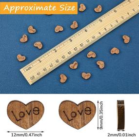 img 3 attached to 🍁 700-Piece Rustic Wooden Love Heart Wedding Table Decor for DIY Crafts - Autumn Fall Thanksgiving Centerpieces