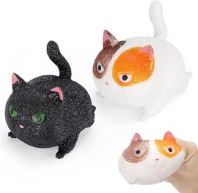 img 4 attached to 🐱 BlisswingS Squishy Cat Set Christmas: Adorable Holiday Gift, Perfect for Cat Lovers