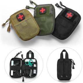 img 1 attached to 🎒 Tactical MOLLE Accessory Kit for Camping, First Aid Kits, and Medicine Storage – Portable Emergency Medical Kit, Survival Medicine Pills Pocket Container Bag