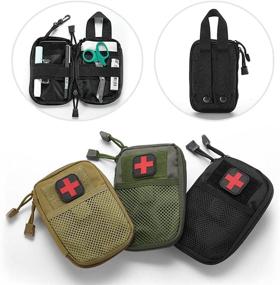 img 3 attached to 🎒 Tactical MOLLE Accessory Kit for Camping, First Aid Kits, and Medicine Storage – Portable Emergency Medical Kit, Survival Medicine Pills Pocket Container Bag
