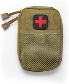 img 4 attached to 🎒 Tactical MOLLE Accessory Kit for Camping, First Aid Kits, and Medicine Storage – Portable Emergency Medical Kit, Survival Medicine Pills Pocket Container Bag