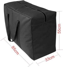 img 3 attached to High-Capacity Waterproof Storage Bag – Thick Durable Organizer Bags for 👜 Household, Bedding, Pillows, Clothes – Ideal for Moving, Travel, or Closet Space Saving