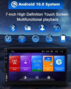 img 3 attached to 🚗 7-дюймовый автомобильный стерео с сенсорным экраном, Bluetooth, операционной системой Android, Apple Carplay, Android Auto, GPS-навигацией, AM FM, DSP, HiFi, WiFi, Mirrorlink и тремя USB-входами.