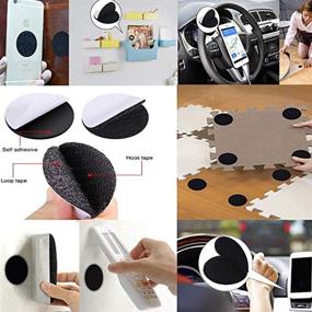 img 3 attached to 🔁 BRAVESHINE 12PCS Adhesive Tape - Sticky Back Hook Loop Dots - Double Sided Industrial Strength Coins - Heavy Duty Rug Carpet Gripper Pad Mounting Tape for Wall Decoration or Tool Hanging - 2 Inch Round