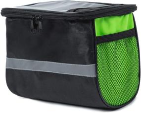 img 1 attached to 🚴 Lixada Bike Handlebar Bag with Ample Capacity, Reflective Side Net Pocket, Large Basket for Bicycle Accessories