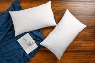 ja comforts 12×20 decorative down feather throw pillow inserts - set of 2, 5% down filling, 20 oz filling weight, 233tc cotton cover, machine washable, white logo