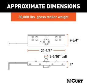 img 3 attached to 🔒 CURT 60607 Double Lock Gooseneck Hitch with 2-5/16-Inch Flip-and-Store Ball, Rated for 30,000 lbs