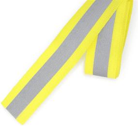 img 2 attached to Dritz Iron Reflective Ribbon in Vibrant Yellow - Enhance Visibility and Safety