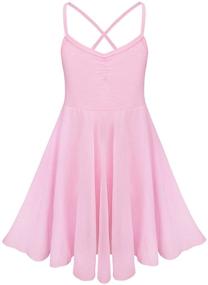 img 4 attached to Stunning and Shimmering: YiZYiF Camisole Chiffon Leotards for Girls - Fashionable Sparkly Clothing