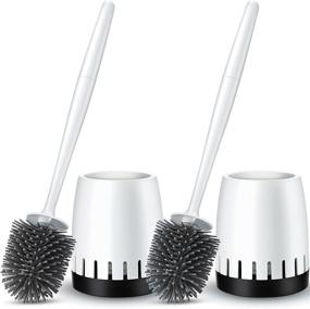 img 4 attached to Toilet Brush Holder Set Pack