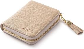 img 4 attached to 👛 Women's RFID Wallet - Slim Genuine Leather Bifold with Advanced Anti-Theft Travel Protection