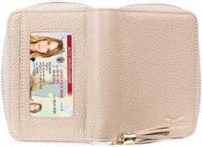 img 2 attached to 👛 Women's RFID Wallet - Slim Genuine Leather Bifold with Advanced Anti-Theft Travel Protection