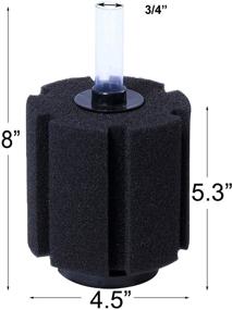 img 2 attached to 🧽 Aquaneat Sponge Filter Set for Fry, Betta, Shrimp Nano Fish Tank - Pack of 4